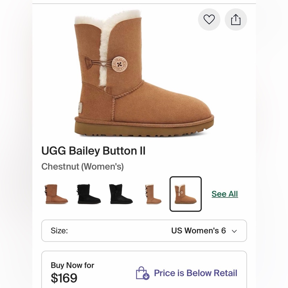 UGG Chestnut Bailey Button Boot - image 16